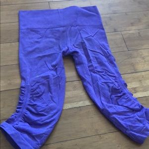 Purple Crop Lululemon Leggings